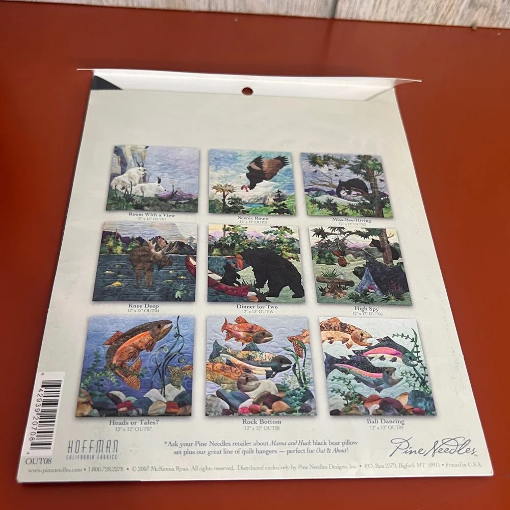 McKenna Ryan Out & About Rock Bottom Quilt Pattern Block 8 Fish 12x12 OUT08